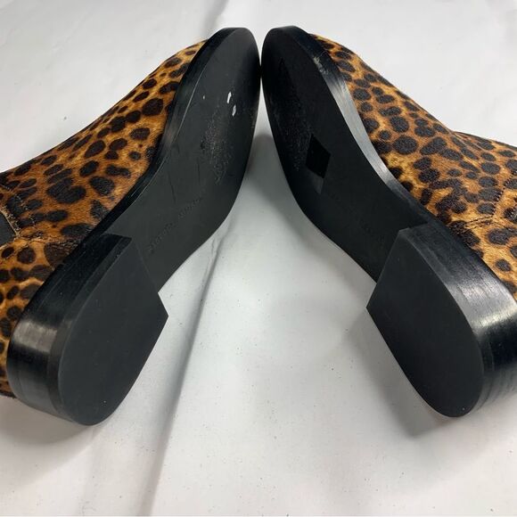 REBECCA MINKOFF Sabeen Too Brown Cow Hair Chelsea Slip On Boots - Picture 10 of 12